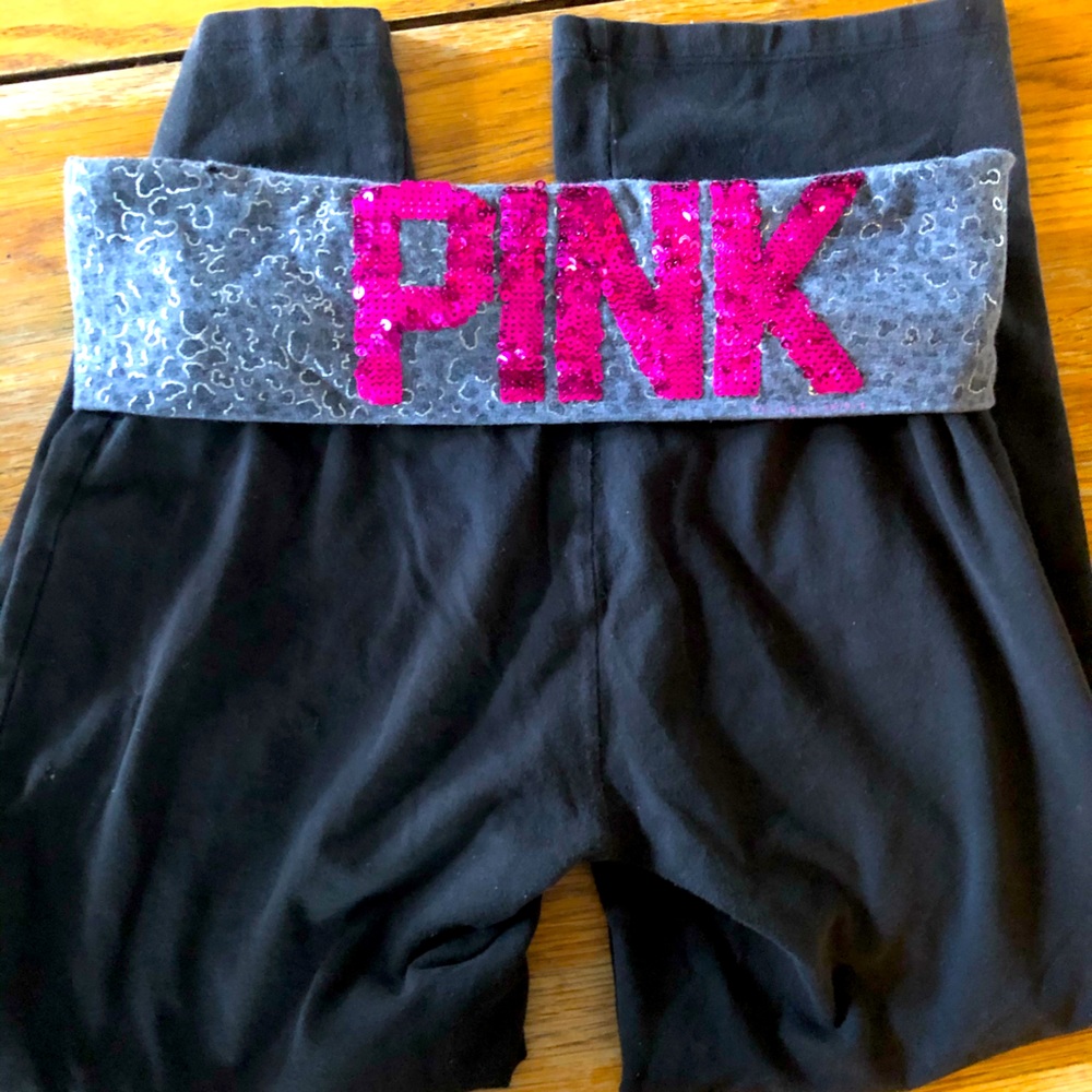 VS PINK bling crop leggings